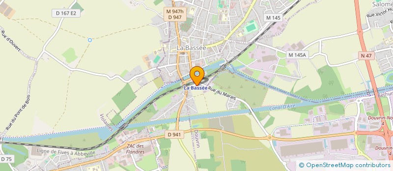 localisation de l'entreprise MADAME CORINNE CHAUMET  LA BASSEE