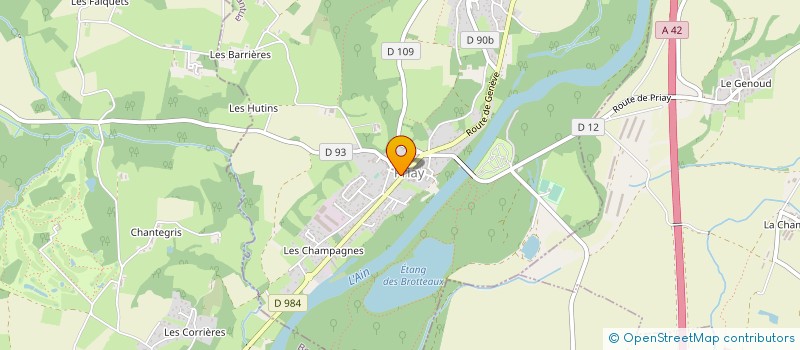 localisation de l'entreprise MADAME CORINNE CHAUMONT  PRIAY