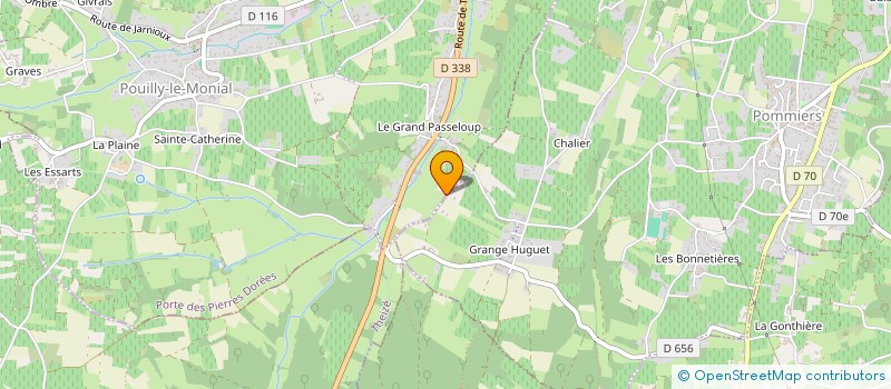 localisation de l'entreprise MADAME CORINNE CHAUVE  PORTE DES PIERRES DOREES