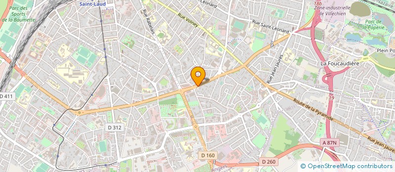 localisation de l'entreprise MADAME CORINNE CHAUVIN à ANGERS