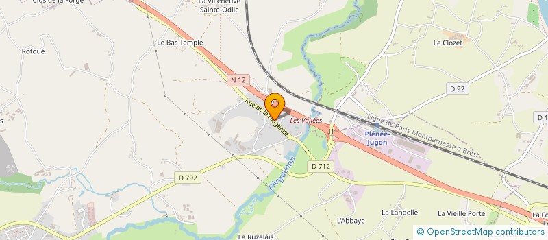 localisation de l'entreprise MADAME CORINNE CHAUVIN  PLENEE-JUGON