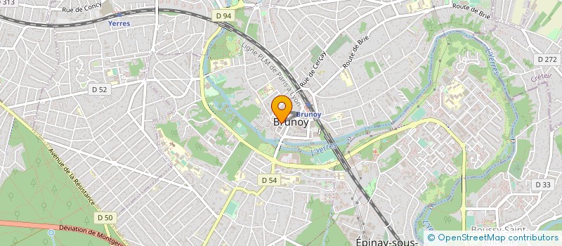 localisation de l'entreprise MADAME CORINNE CHENET à BRUNOY