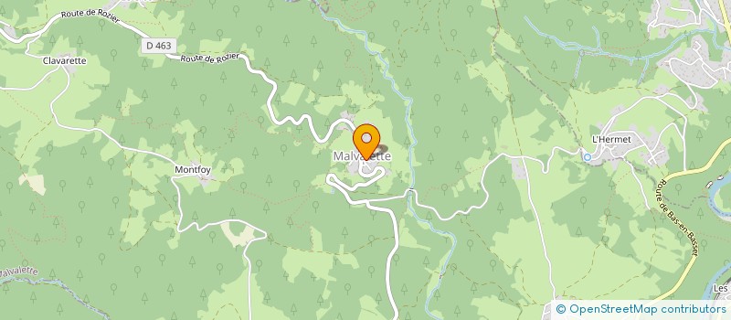 localisation de l'entreprise MADAME CORINNE CHEVALIER  MALVALETTE