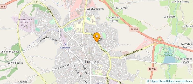 localisation de l'entreprise MADAME CORINNE CHEVE à LOUDEAC