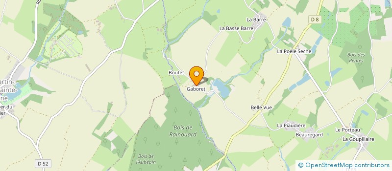 localisation de l'entreprise MADAME CORINNE CHOYEAU  SAINT-LAURENT-DE-LA-SALLE