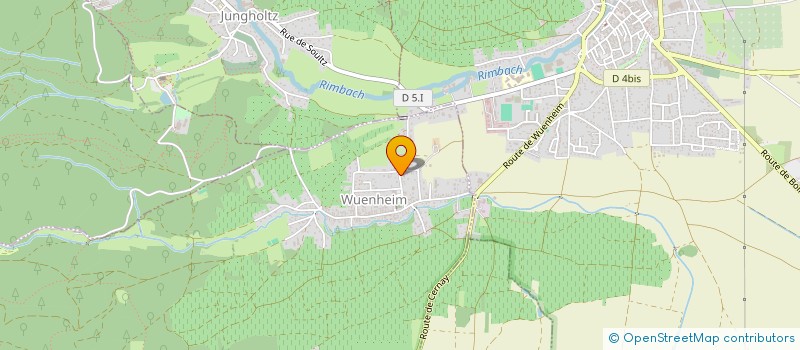 localisation de l'entreprise MADAME CORINNE CLAUSSE  WUENHEIM