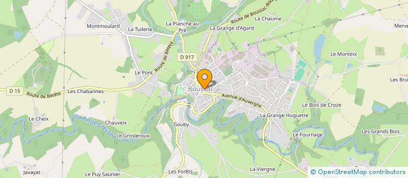 localisation de l'entreprise MADAME CORINNE CLEMENCON à BOUSSAC