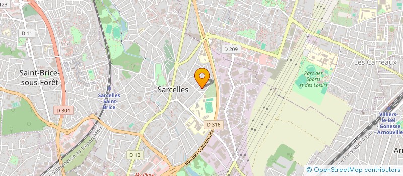 localisation de l'entreprise MADAME CORINNE COLLETTE  SARCELLES