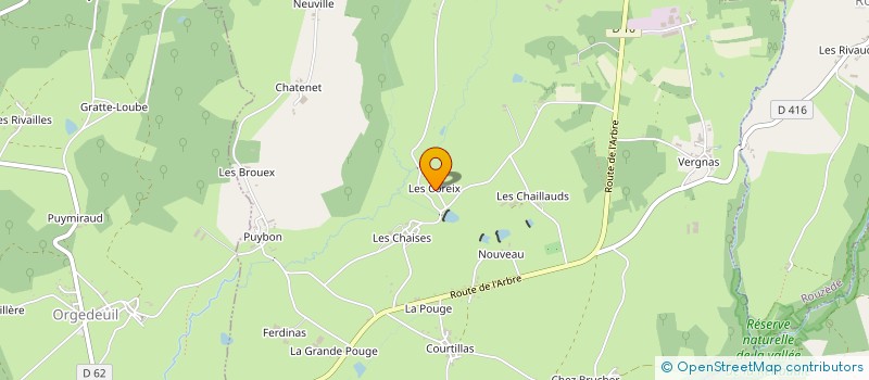 localisation de l'entreprise MADAME CORINNE COLOMBIER-FAUVET à MONTBRON