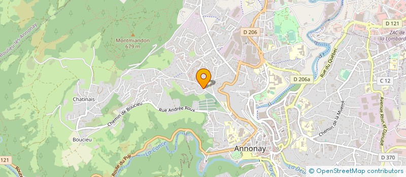 localisation de l'entreprise MADAME CORINNE COMBE  ANNONAY