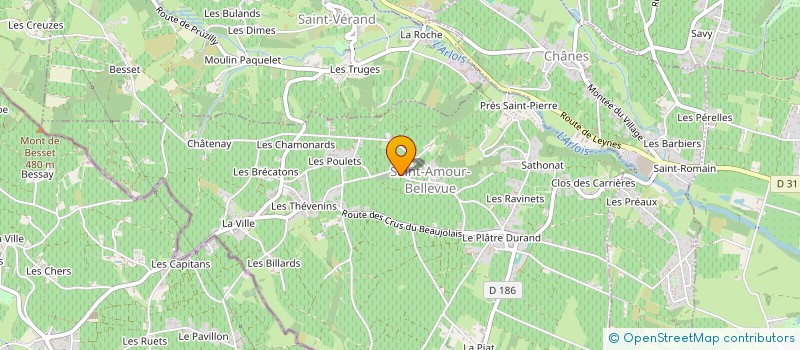 localisation de l'entreprise MADAME CORINNE COMBIER  SAINT-AMOUR-BELLEVUE