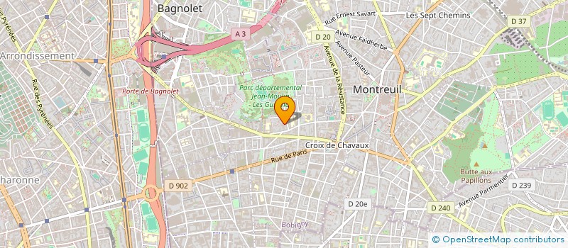 localisation de l'entreprise MADAME CORINNE CONCHAUDRON à MONTREUIL