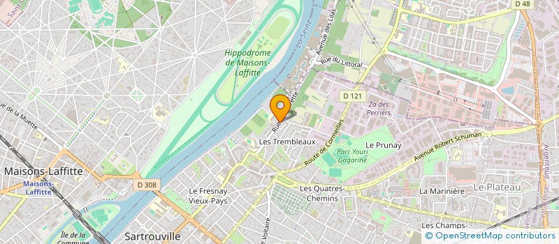 localisation de l'entreprise MADAME CORINNE CORSINI  SARTROUVILLE