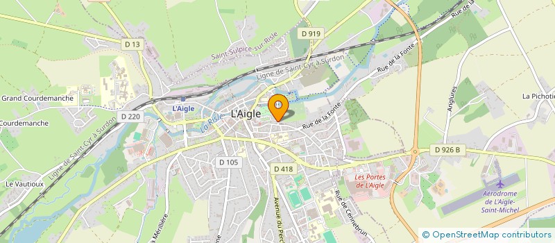 localisation de l'entreprise MADAME CORINNE COUPTEAU à L'AIGLE