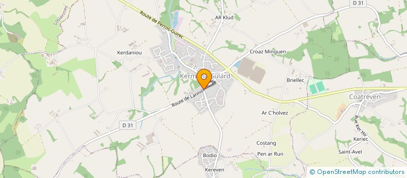 localisation de l'entreprise MADAME CORINNE CRENAULT  KERMARIA-SULARD