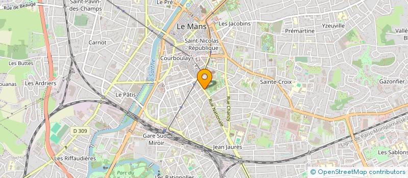 localisation de l'entreprise MADAME CORINNE CRESPIN  LE MANS