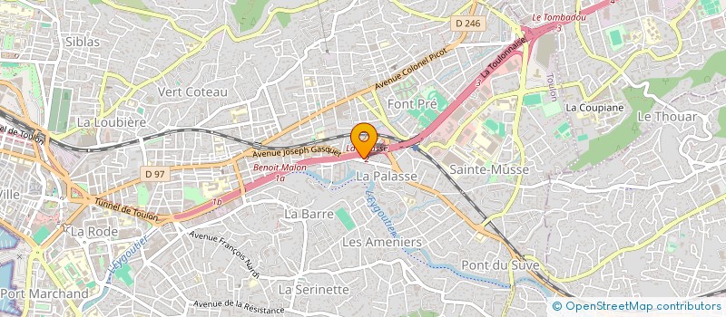 localisation de l'entreprise MADAME CORINNE CRETENET  TOULON