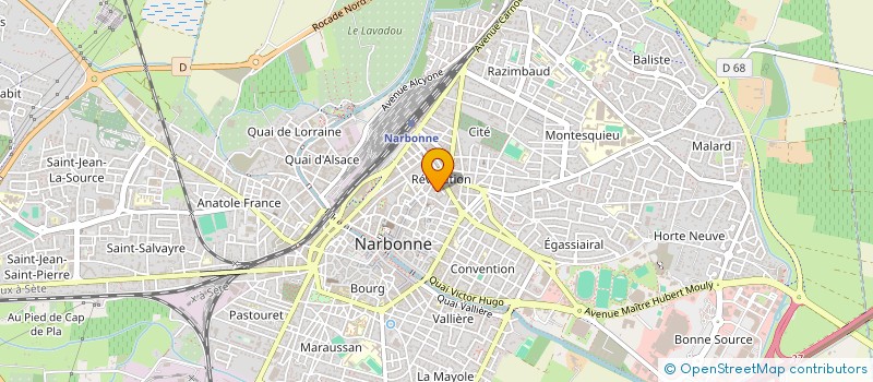 localisation de l'entreprise MADAME CORINNE CRETON à NARBONNE
