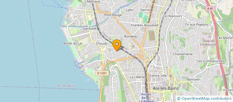 localisation de l'entreprise MADAME CORINNE CROCHET  AIX-LES-BAINS