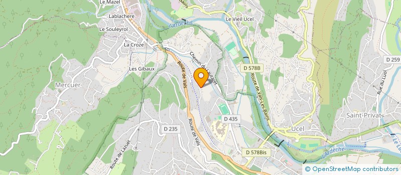 localisation de l'entreprise MADAME CORINNE CROS  AUBENAS