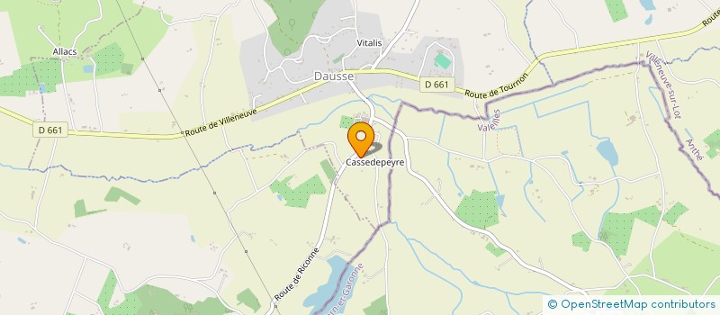 localisation de l'entreprise MADAME CORINNE CROSNIER  DAUSSE