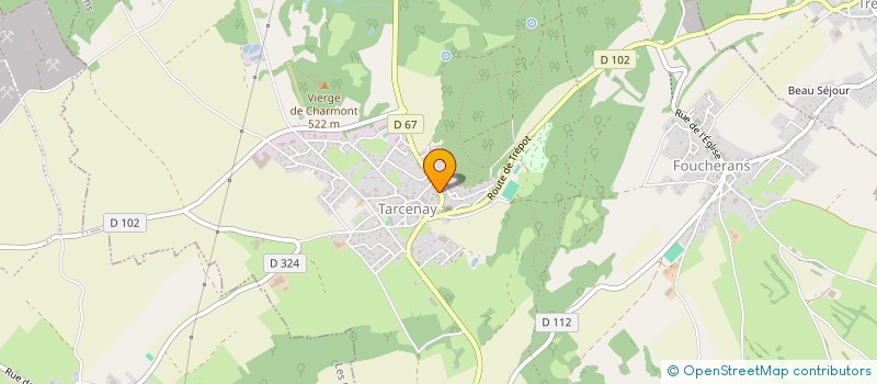 localisation de l'entreprise MADAME CORINNE CUENOT  TARCENAY-FOUCHERANS