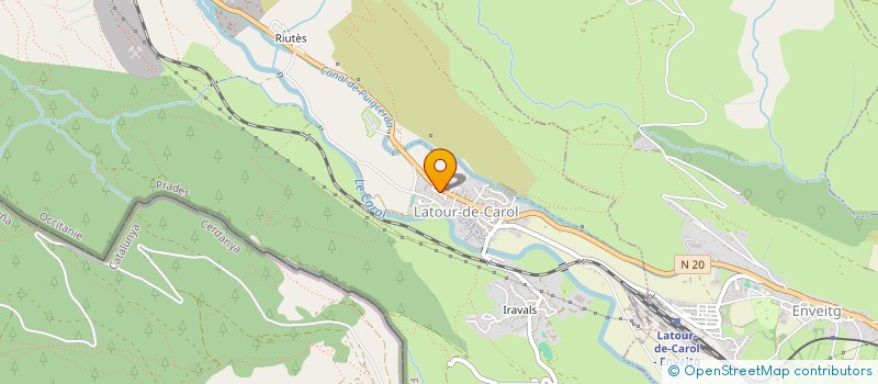 localisation de l'entreprise MADAME CORINNE CUVILLIER  LATOUR-DE-CAROL