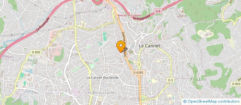 localisation de l'entreprise MADAME CORINNE D'HARCOUR à LE CANNET