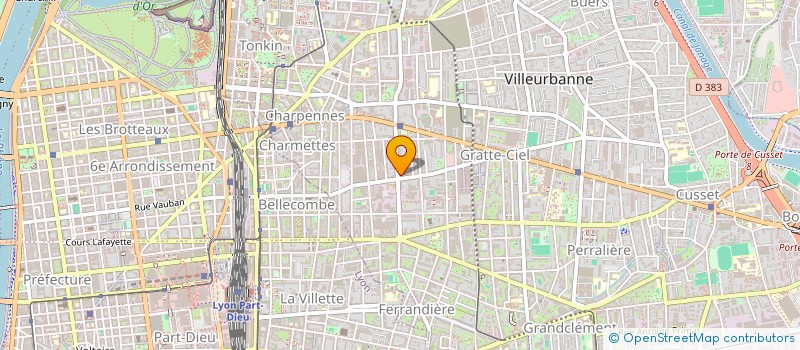 localisation de l'entreprise MADAME CORINNE DADON  VILLEURBANNE