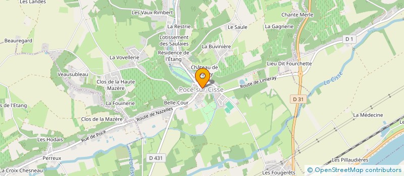 localisation de l'entreprise MADAME CORINNE DAMAND  POCE-SUR-CISSE