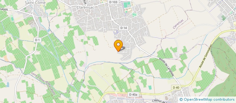 localisation de l'entreprise MADAME CORINNE DANDO  CLARENSAC