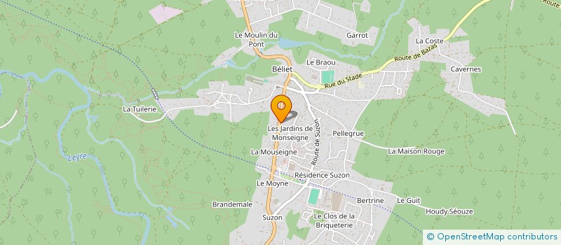 localisation de l'entreprise MADAME CORINNE DANGAS à BELIN-BELIET