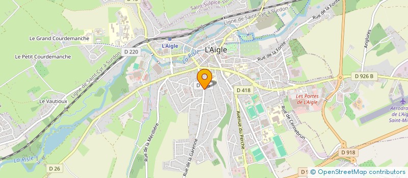 localisation de l'entreprise MADAME CORINNE DANO à L'AIGLE