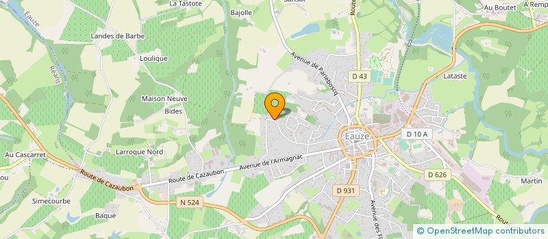 localisation de l'entreprise MADAME CORINNE DASTE à EAUZE