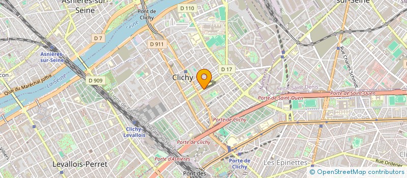 localisation de l'entreprise MADAME CORINNE DE OLIVEIRA à CLICHY