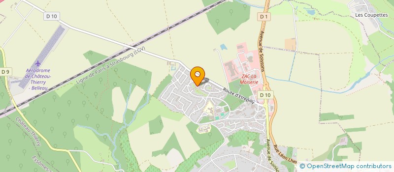localisation de l'entreprise MADAME CORINNE DE REKENEIRE  CHATEAU-THIERRY