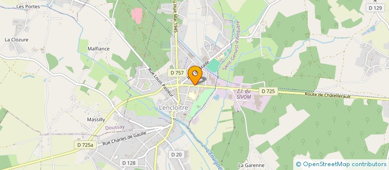 localisation de l'entreprise MADAME CORINNE DEFOSSE  LENCLOITRE