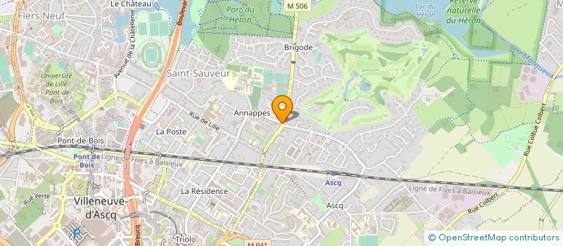 localisation de l'entreprise MADAME CORINNE DEGAND à VILLENEUVE-D'ASCQ