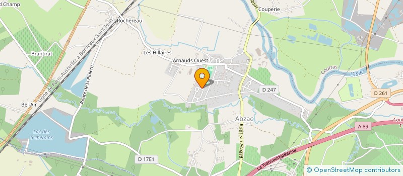 localisation de l'entreprise MADAME CORINNE DEGANG  ABZAC