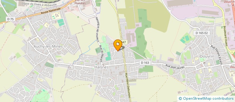 localisation de l'entreprise MADAME CORINNE DEGROU  HAISNES