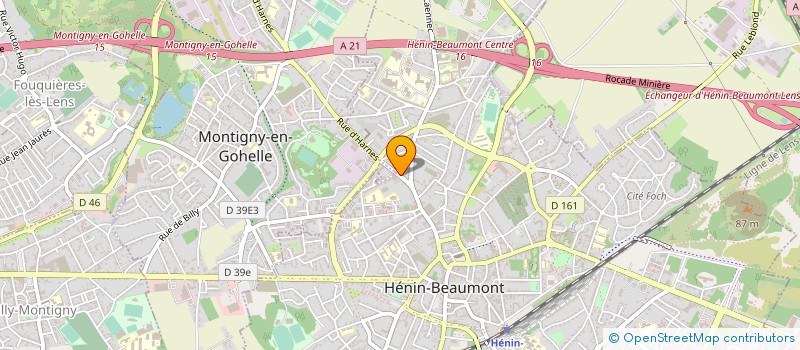 localisation de l'entreprise MADAME CORINNE DEHON à HENIN-BEAUMONT
