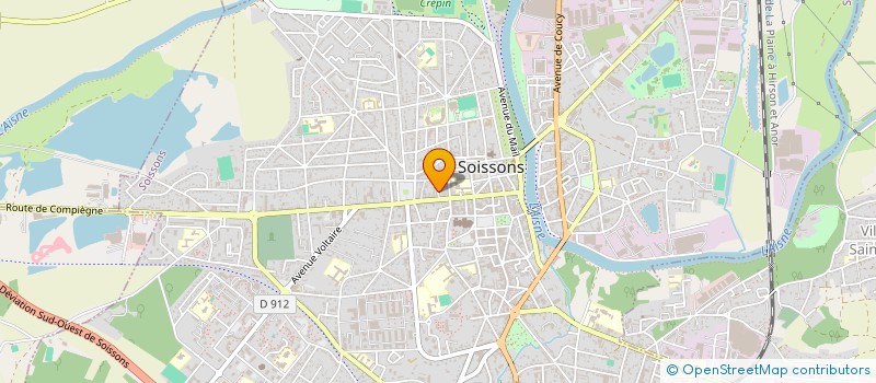 localisation de l'entreprise MADAME CORINNE DEHU à SOISSONS