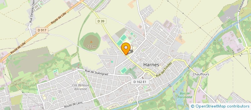 localisation de l'entreprise MADAME CORINNE DELATTRE  HARNES