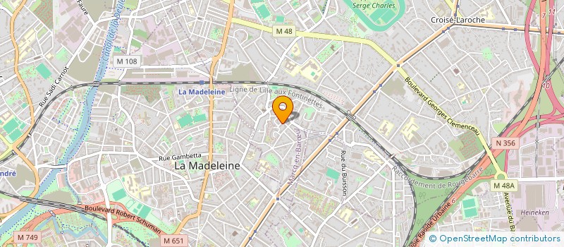 localisation de l'entreprise MADAME CORINNE DELBAERE à MARCQ-EN-BARŒUL