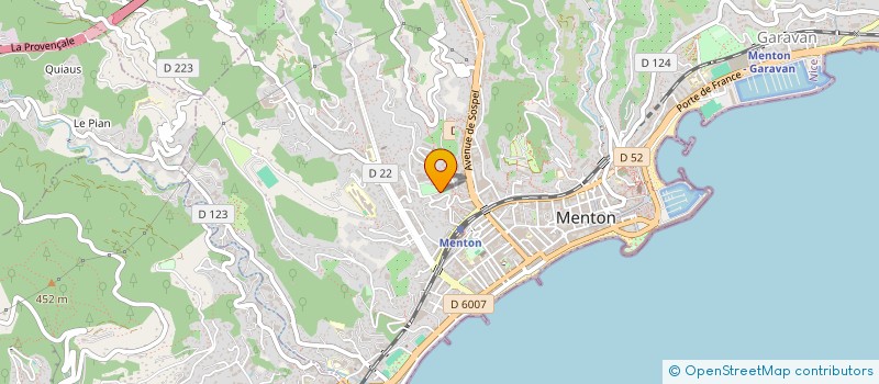 localisation de l'entreprise MADAME CORINNE DELOBEL à MENTON