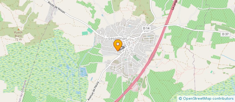 localisation de l'entreprise MADAME CORINNE DELPECH  LESPIGNAN