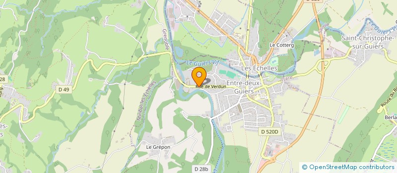 localisation de l'entreprise MADAME CORINNE DELPLANQUE à ENTRE-DEUX-GUIERS