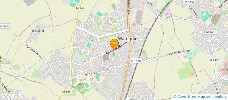 localisation de l'entreprise MADAME CORINNE DEMAESSCHAELCK  WATTIGNIES