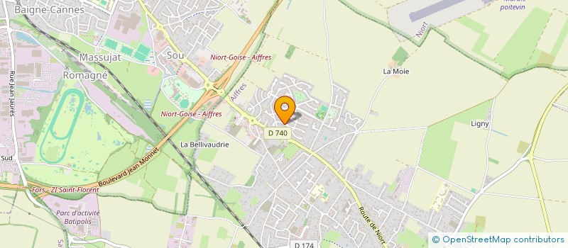 localisation de l'entreprise MADAME CORINNE DENIS à NIORT