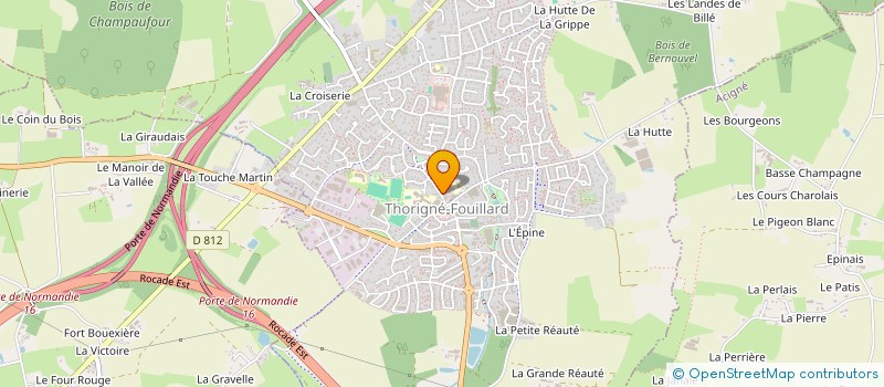 localisation de l'entreprise MADAME CORINNE DENIS  THORIGNE-FOUILLARD